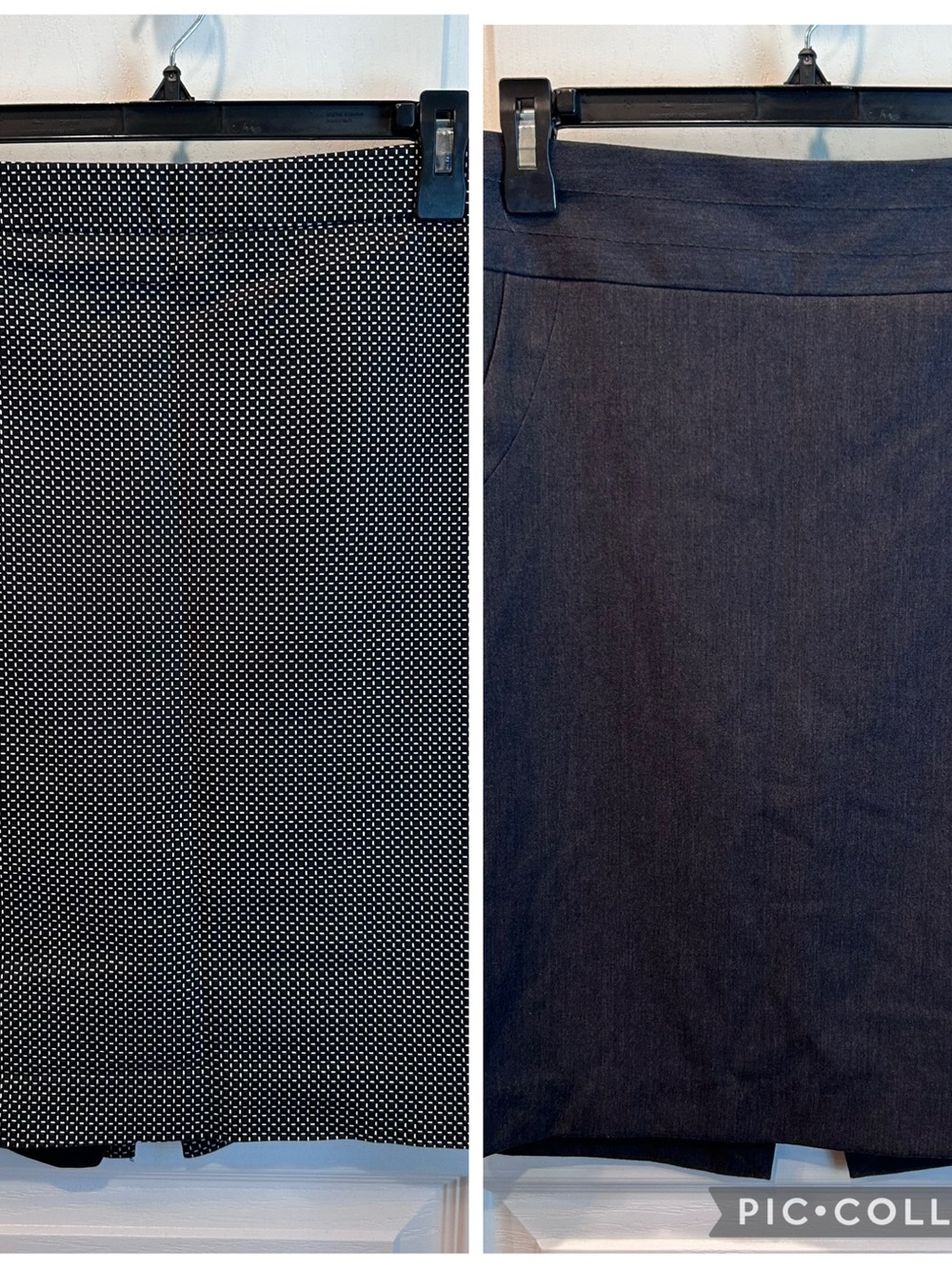 Lot Of 2 Women’s Pencil Skirts Sz. 8 Charcoal The Limited, Black Liz Claiborne
